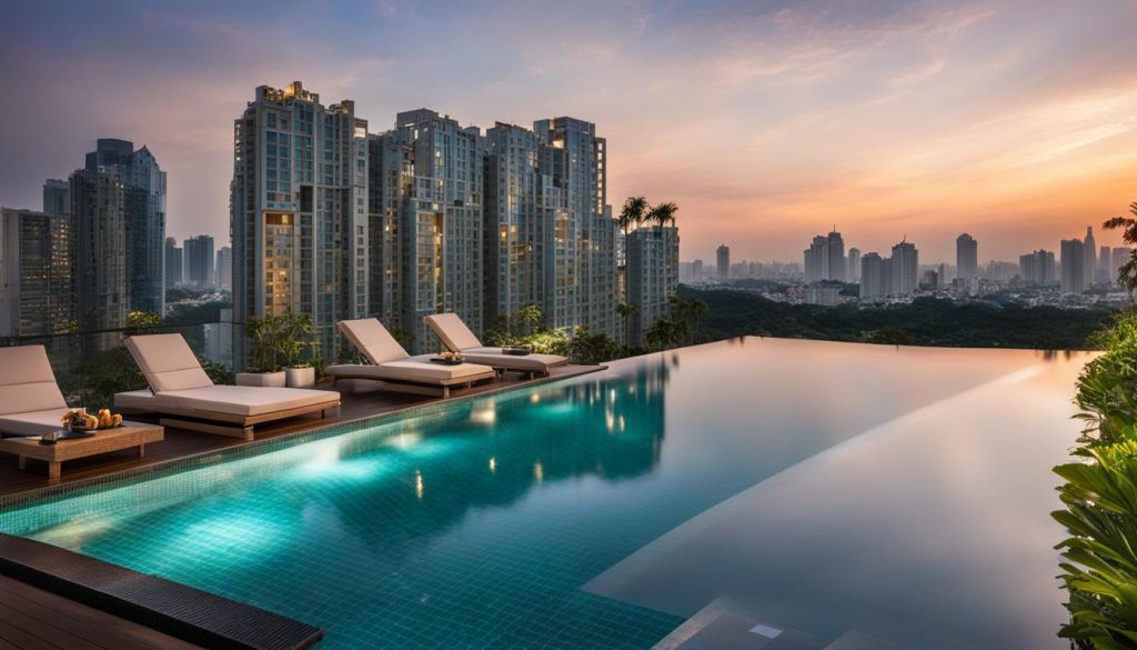 Infinity pool at Liam Apartment - Masteri Milenium